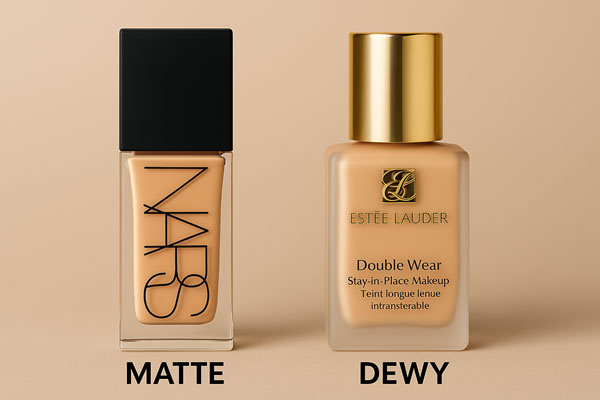 تفاوت کرم پودر مات و براق